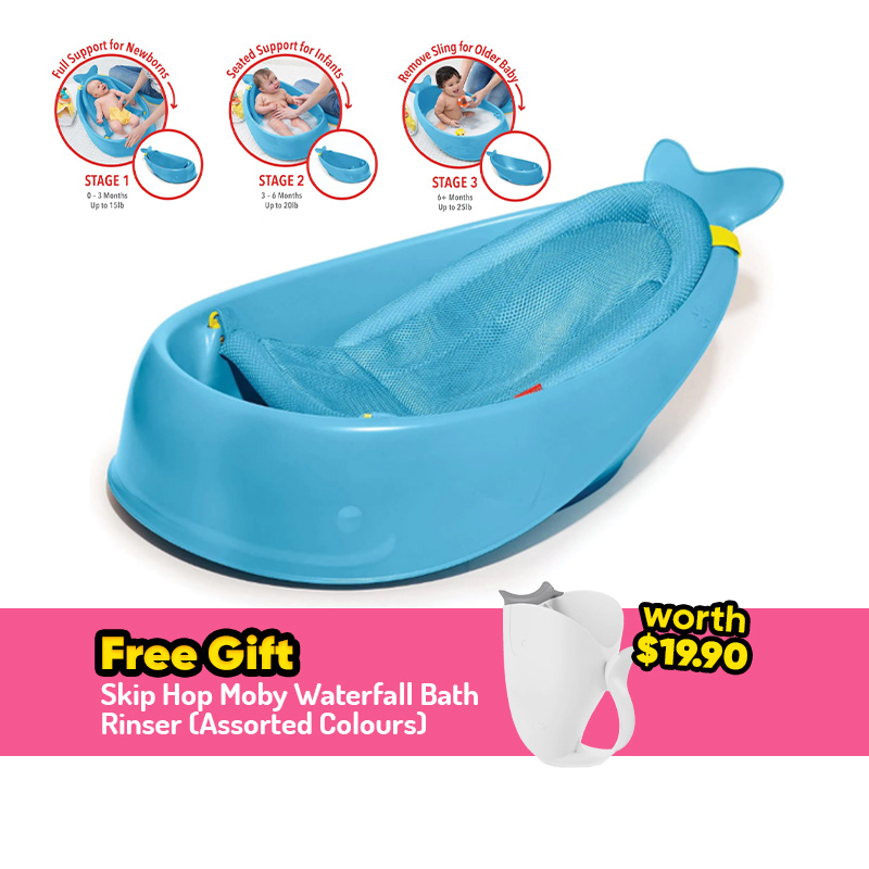 Skip Hop Moby Smart Sling 3-Stage Tub + FREE GIFT
